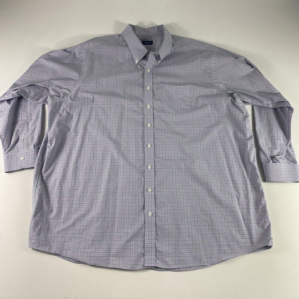 Proper Cloth Shirt Mens 2XL‎ Plaid Button Down Dress Long Sleeve Classic Fit